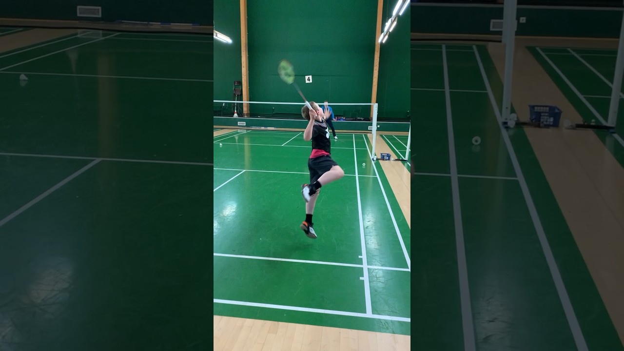 Badminton Throwback Smashing #badminton #badmintonsmash #smash