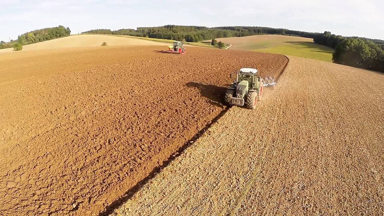 Ackern und Kreiseln mit Fendt 930 und 718