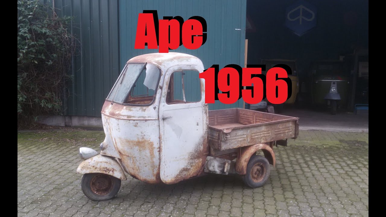 Uralte Piaggio Ape AC1 von 1956 zusammenbauen - Die Apeschrauber