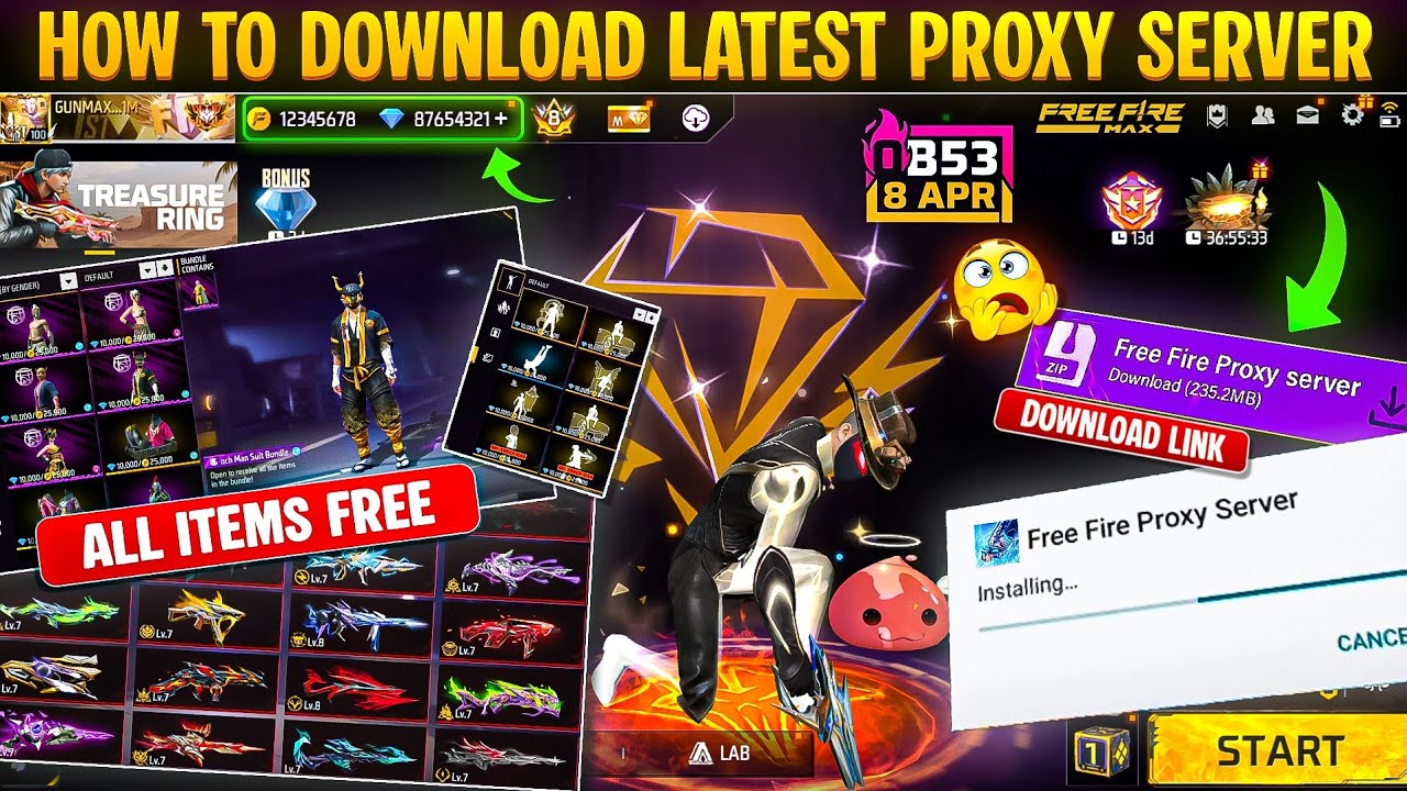 How to Download Proxy Server Letest Version🔥| Proxy Server Kaise Download Kare?Proxy Server FreeFire