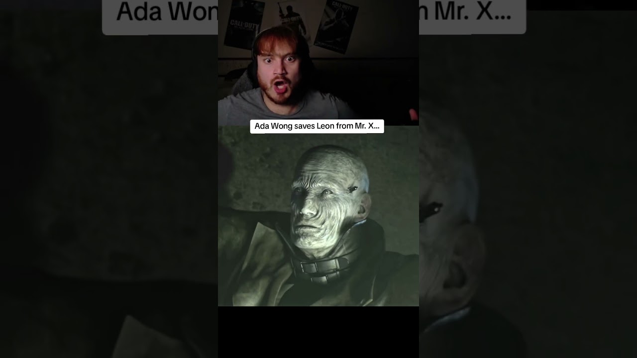 Ада Вонг спасает Леона от мистера Икс... 😂 #residentevil2 #gaming