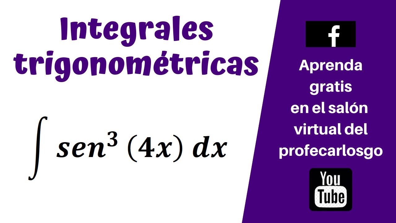 Integrales trigonométricas - Seno al cubo