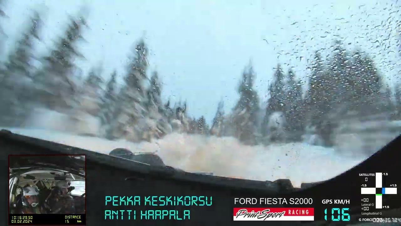 Arctic Lapland Rally 2024 EK6 Pekka Keski-Korsu & Antti Haapala Ford Fiesta S2000