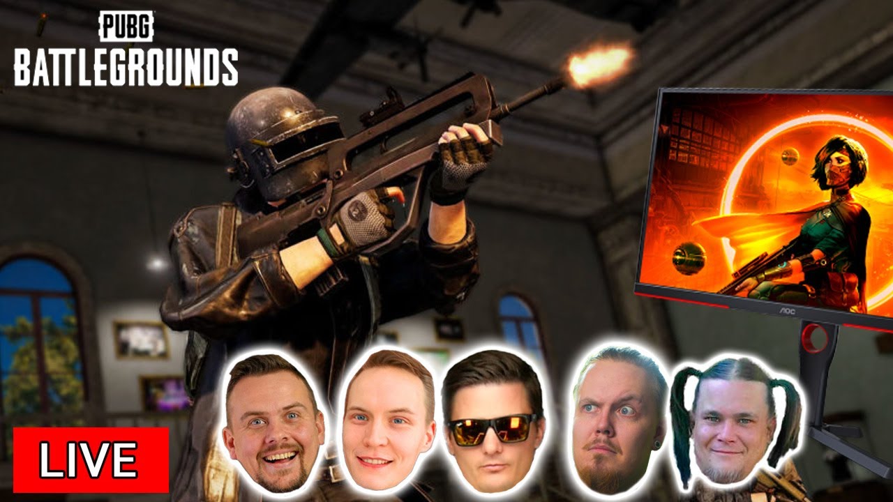io-techin pelistriimi huhtikuu 2023 (PUBG) sponsored by AOC !arvonta