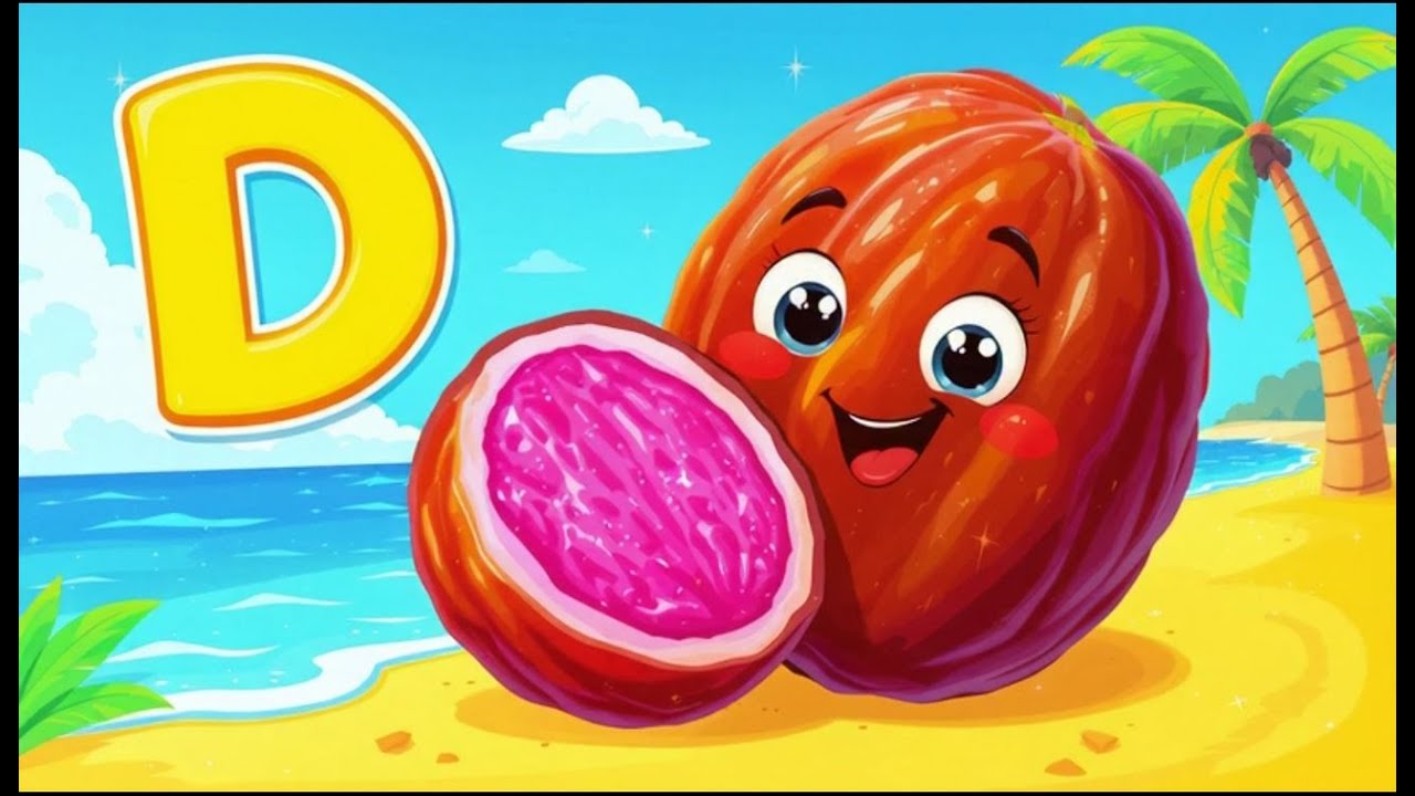 Alphabet ABCD Song with Fruits | Educational Video for Kids