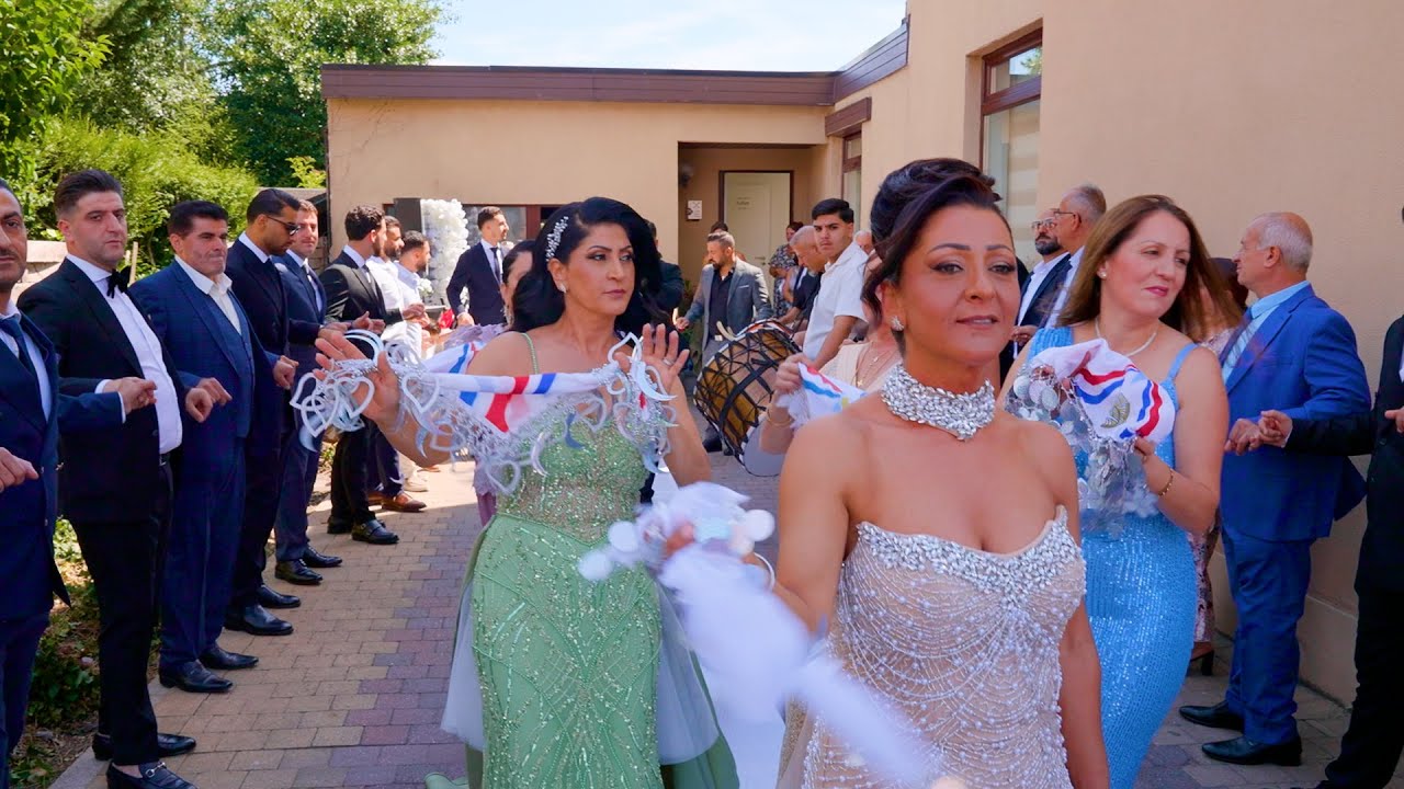 Davul Zurna Kristof Ishak-Damat evinde Halay Govend Assyrian Hessanali/Bespinli Dugun Wedding Daweta