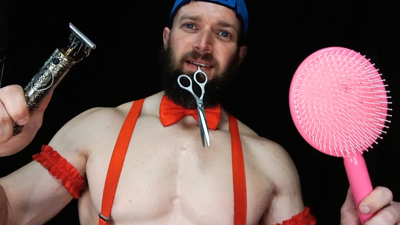 ASMR Roleplay | The Buff Barber 💪 Cuts Your Hair ✂️