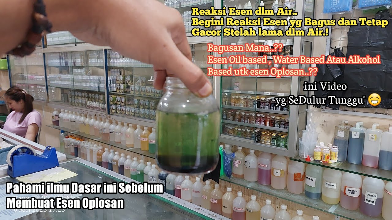 REAKSI ESEN DALAM AIR || ACUAN DAN ILMU DASAR MEMBUAT OPLOSAN _ Part3