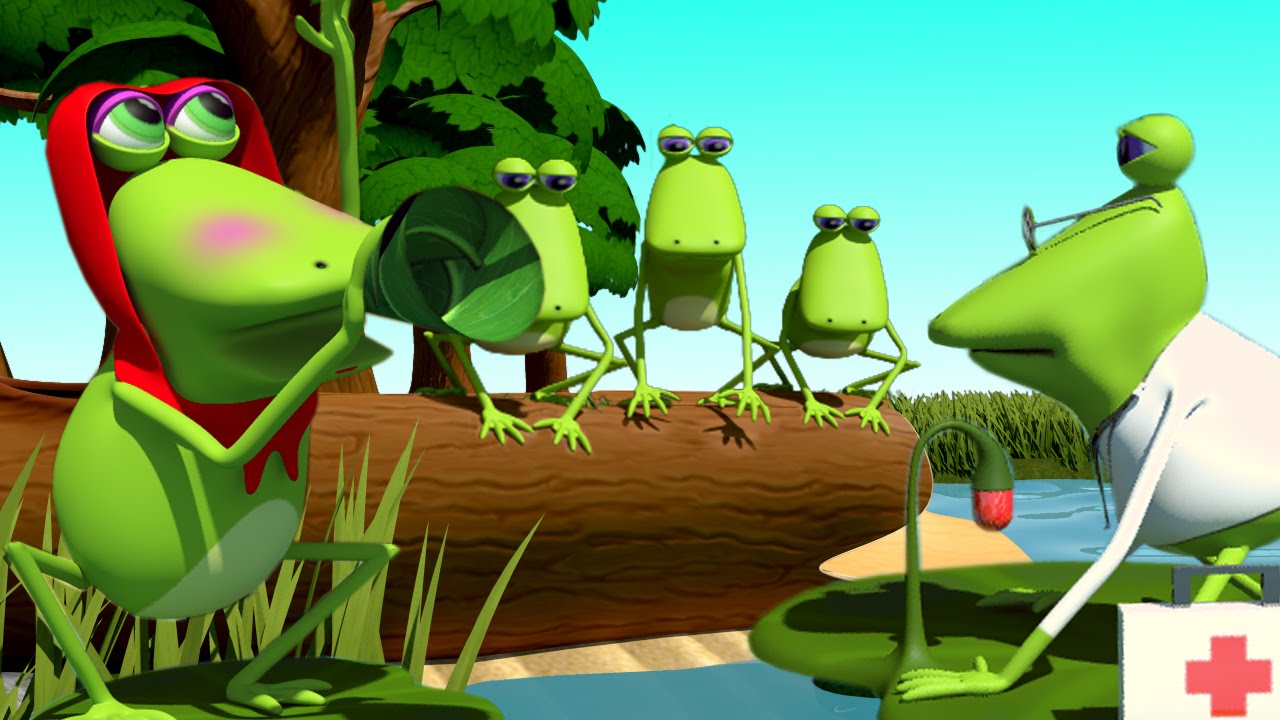 Five Little Froggies | Five Little Frogs | Nursery Rhymes | Frog Song Kids Tv Nursery Rhymes