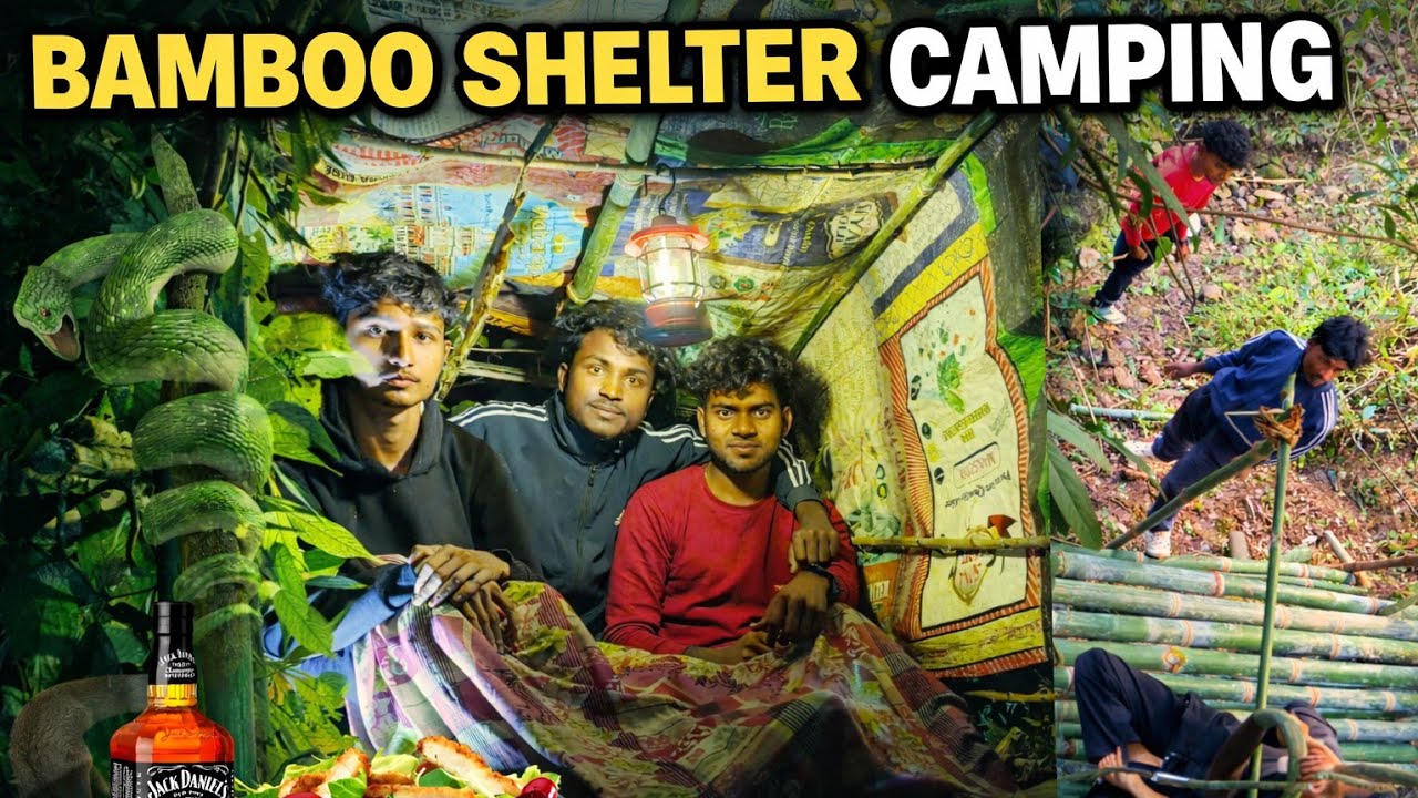 🌿 BAMBOO SELTER CAMPING: Desi Boys’ Jungle Adventure . | 