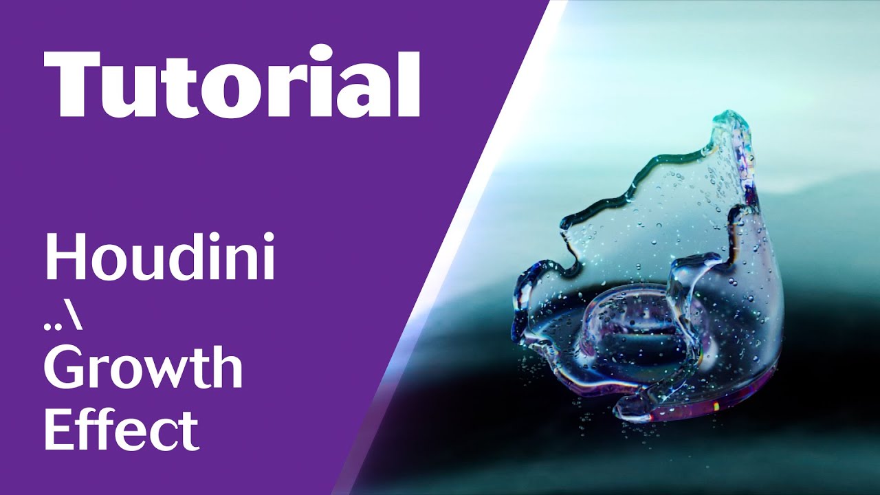 Houdini and Redshift Tutorial - Growth effect in Houdini. VDB and one geometry cut trick.