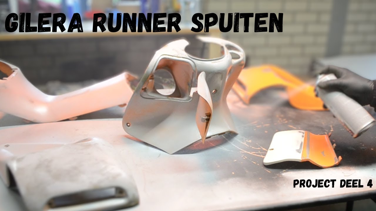 DE GILERA RUNNER SPUITEN! | RUNNER PROJECT #4 | Davey's Werkplaats
