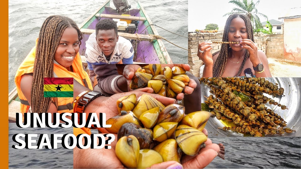 CATCHING CLAMS FROM GHANA'S BIGGEST RIVER AND COOKING GHANAIAN FOOD WITH IT | LIVING IN GHANA