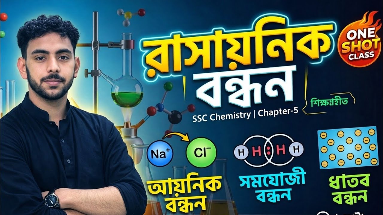 SSC Chemistry Chapter-5 | রাসায়নিক বন্ধন One Shot🔥১ ভিডিওতেই পুরো অধ্যায় শেষ! SSC 26/27|OGS Academy 