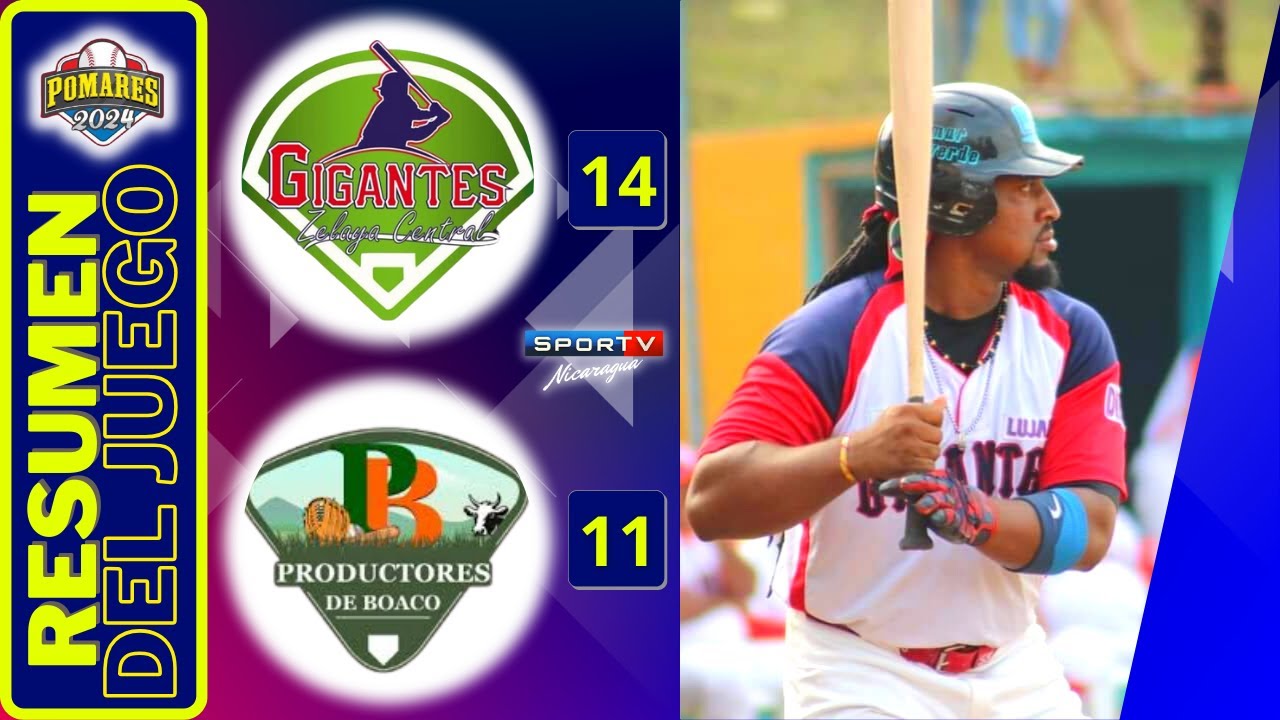 Gigantes de Zelaya Central vs Productores de Boaco RESUMEN Juego 1 POMARES 17 02 2024