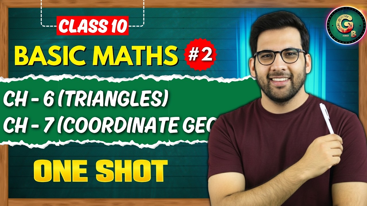 10th Basic Maths || Triangles, Coordinate Geometry ONESHOT