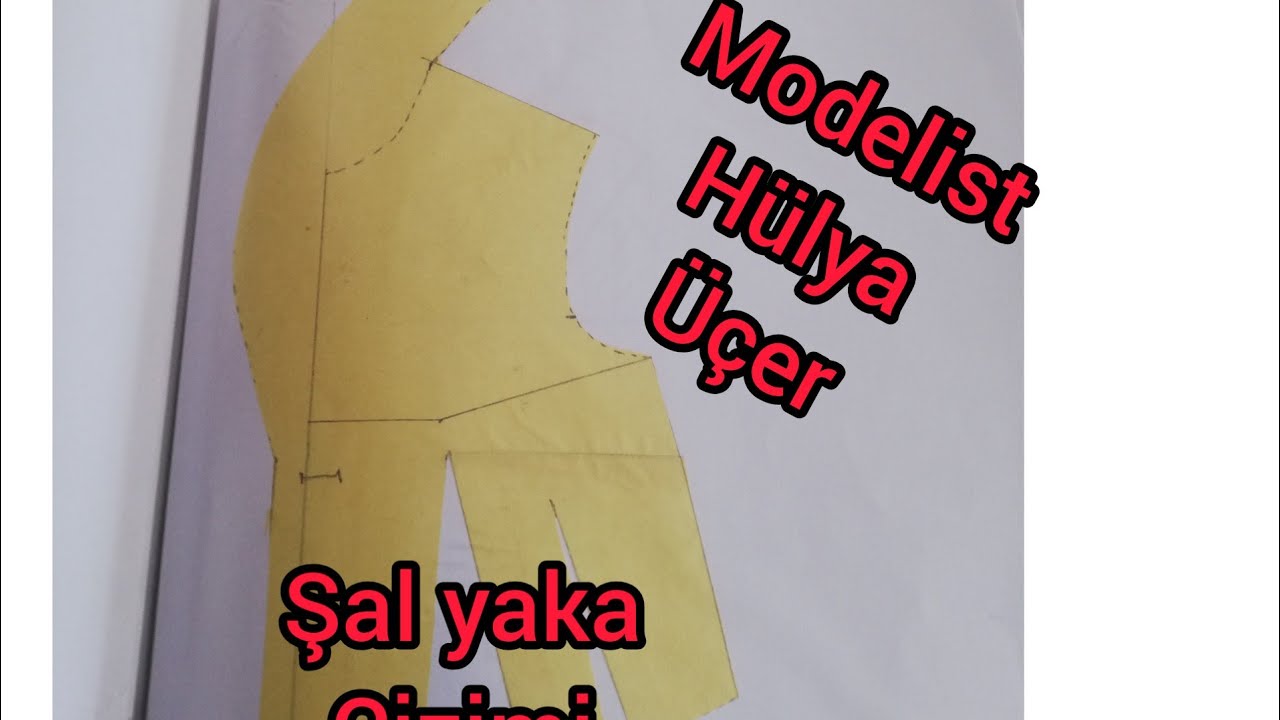 ŞAL YAKA KALIBININ CİZİMİ MODELİSTLİK