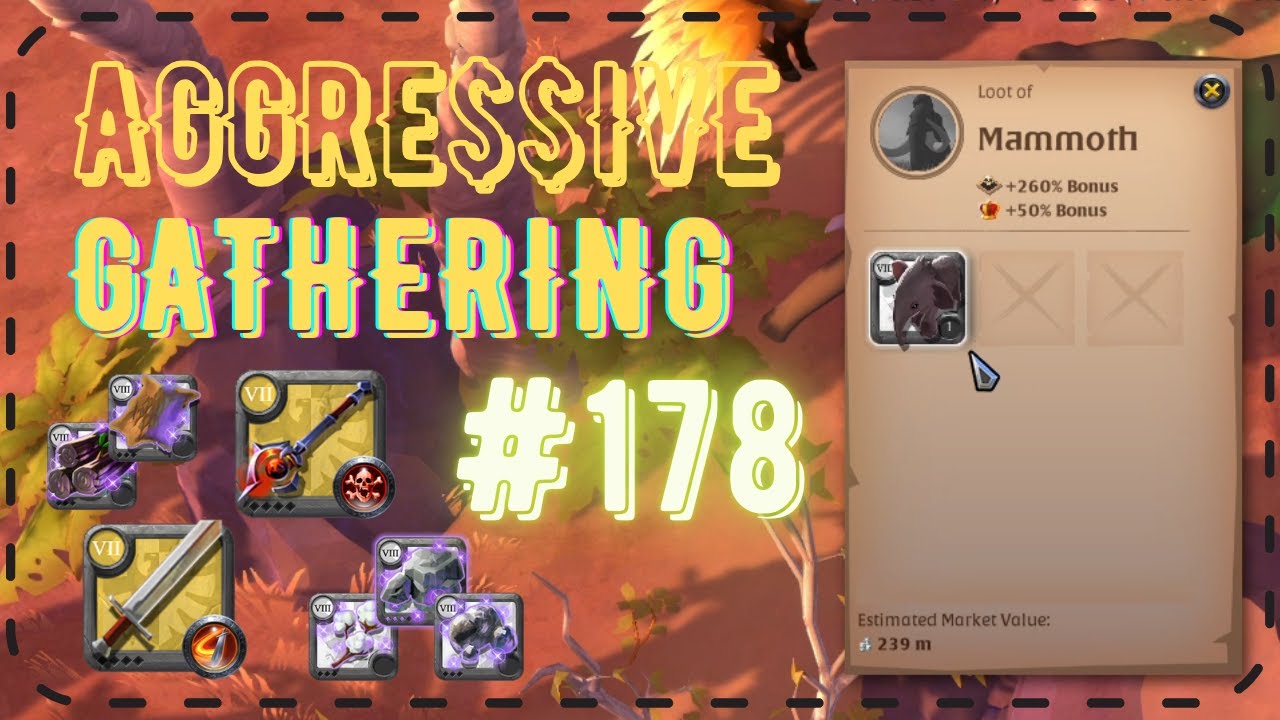 Aggressive Gathering #178 | Starting the year dropping a MAMMOTH calf! | PvP | Open World