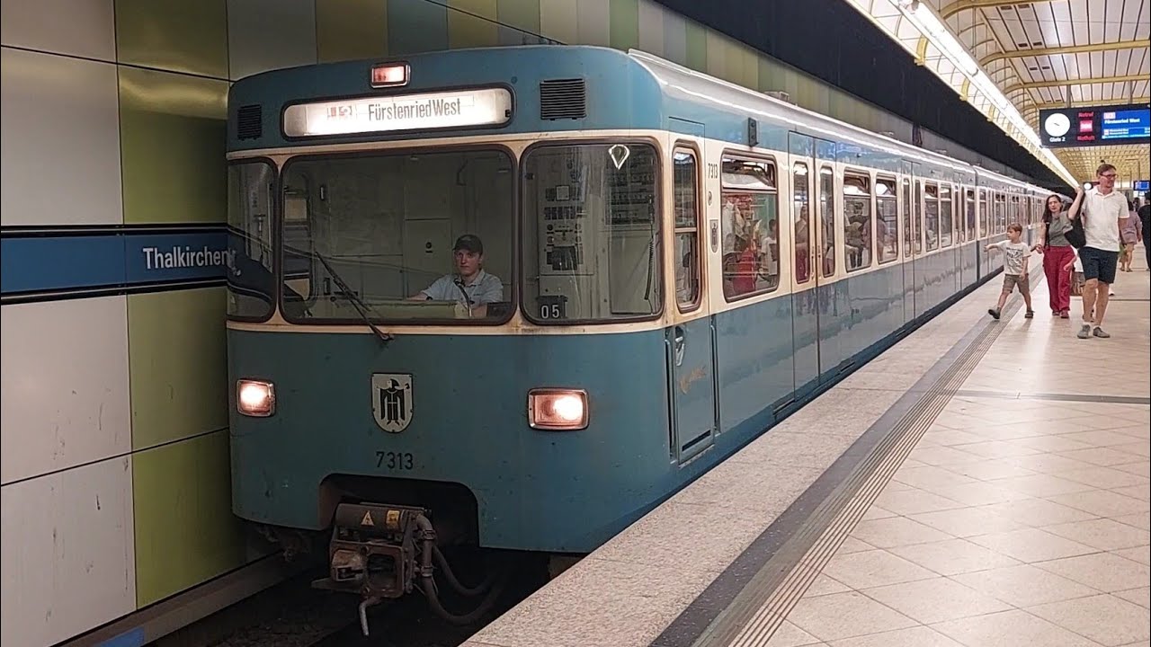 Mitfahrt in der U3 von Moosach bis Thalkirchen Tierpark im Typ A wagen 7313 der MVG @jimmyu8283