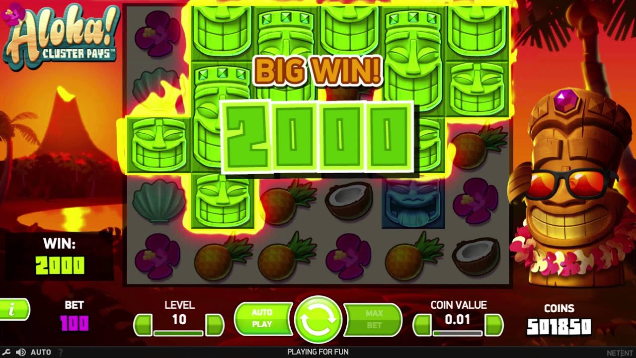 Aloha Cluster Pays&trade; Slot by NetEnt