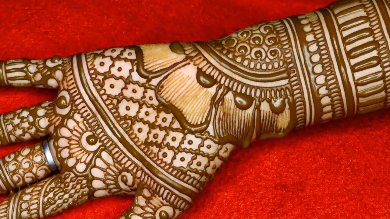 Simple easy full hand bridal mehndi design | front hand mehndi | easy bridal mehndi |mehandi designs