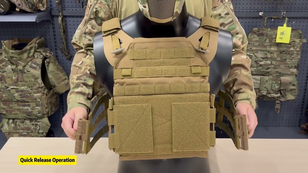 Molle Tactical Vest Quick Release Buckle JPC 2.0 Zipper Tactical Plate Carrier