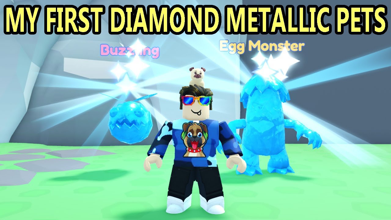 My First Two Diamond Metallic Pets In Roblox Collect All Pets!