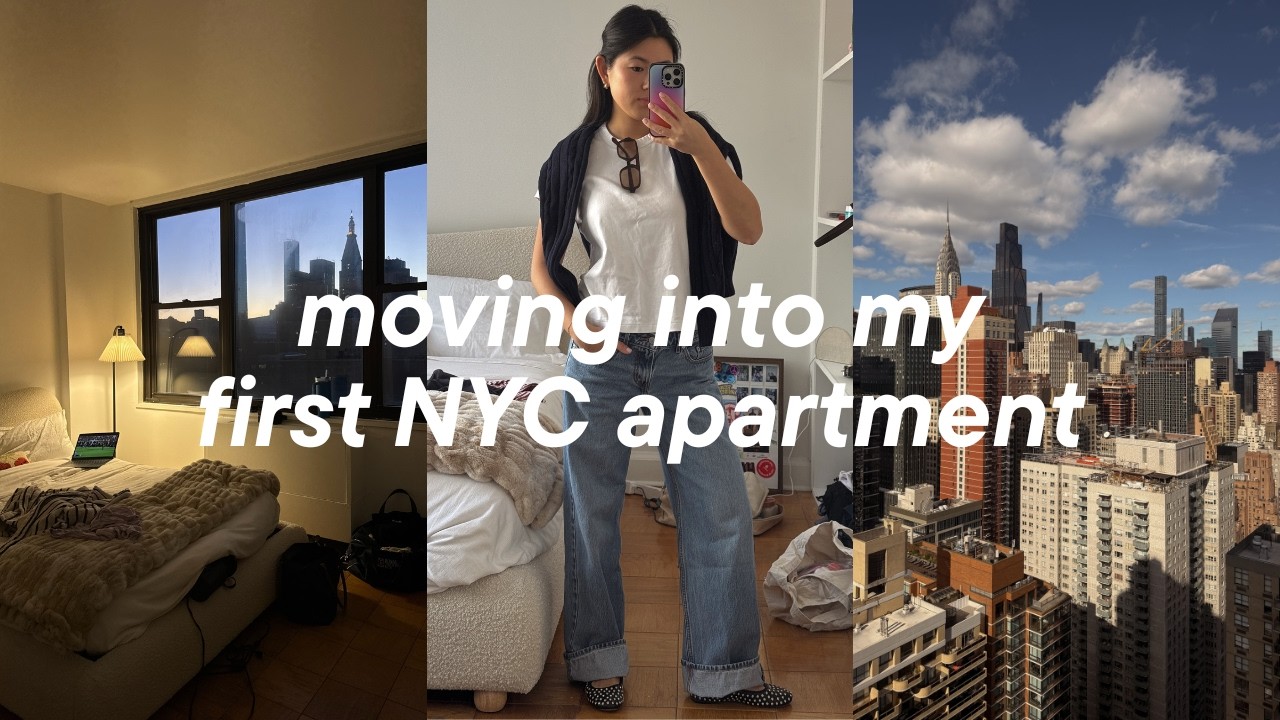 VLOG: moving into my first nyc apartment at 24 (LA to NYC)