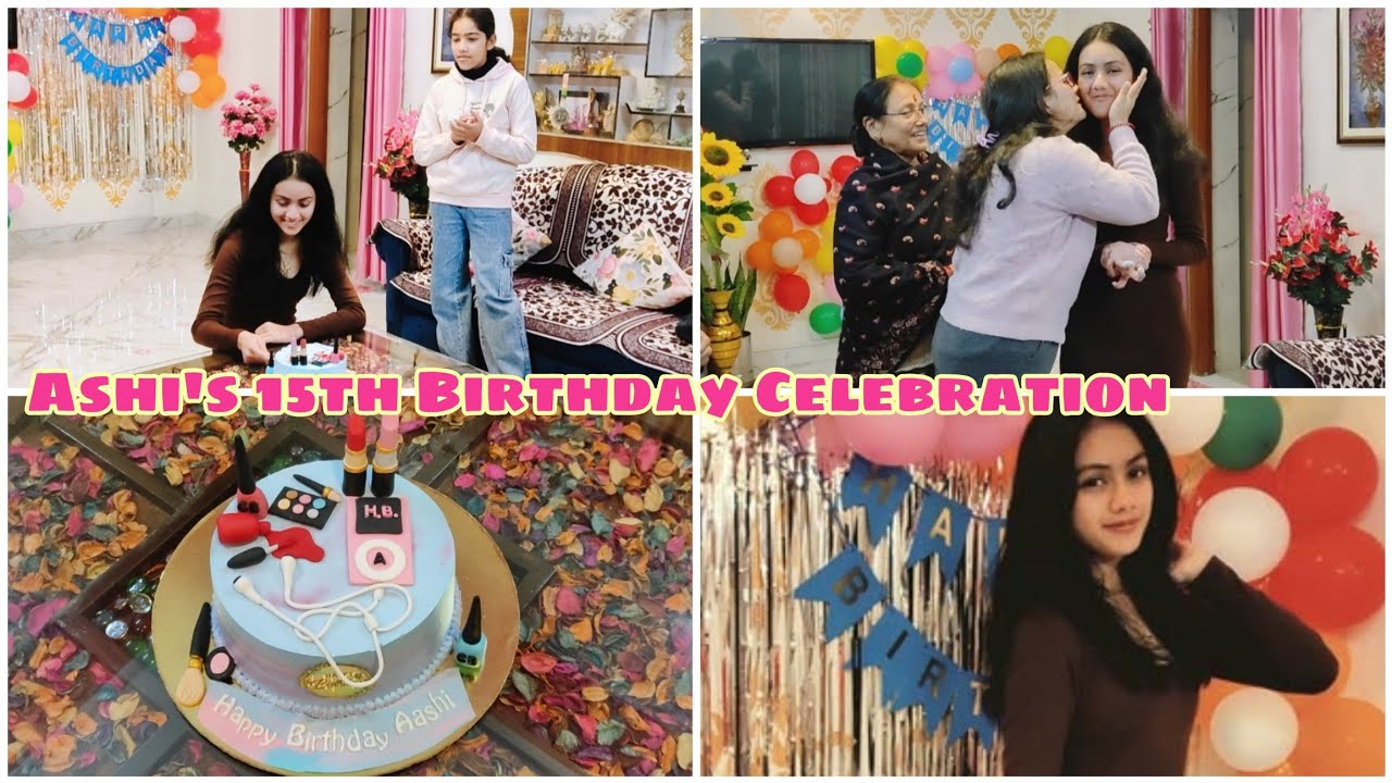 ❤My Daughter Ashi's 15th Birthday Celebration🎂Ashi's Special Birthday Cake and Gifts🎁|Chhole Bhature