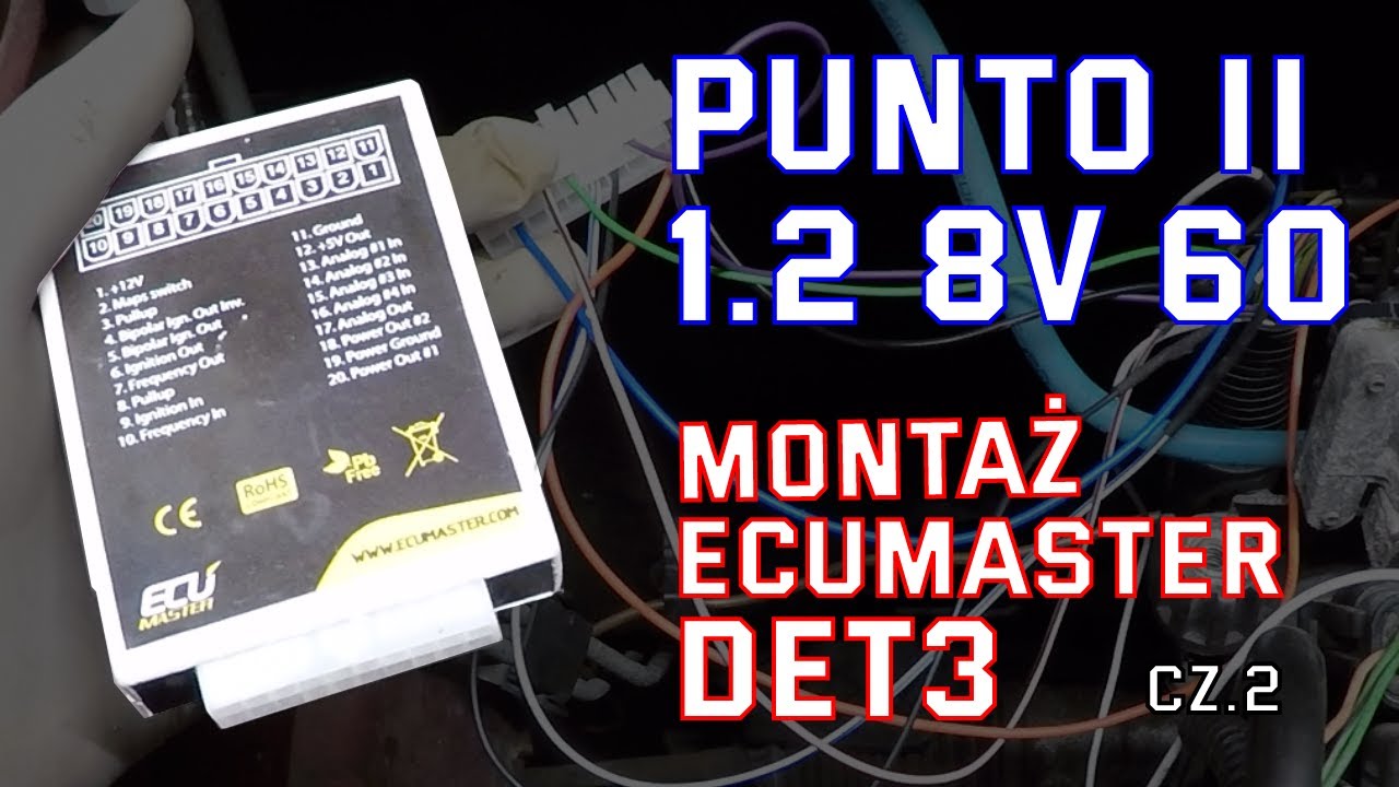 Montaż Ecumaster DET3 w Punto 2 1.2 8v - część 2