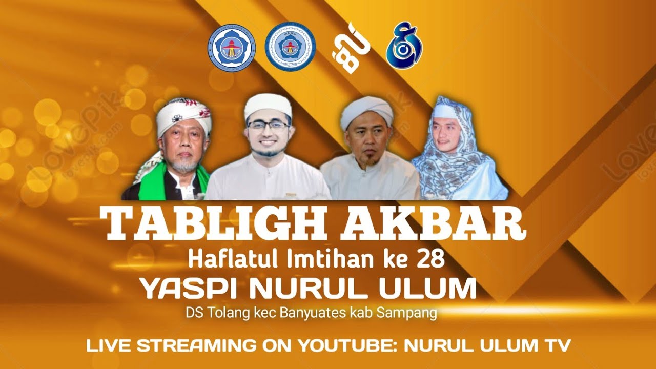 LIVE STREAMING II Hafltul Imtihan Ke - 28 Di YASPI Nurul Ulum Tolang Banyuates  Sampang