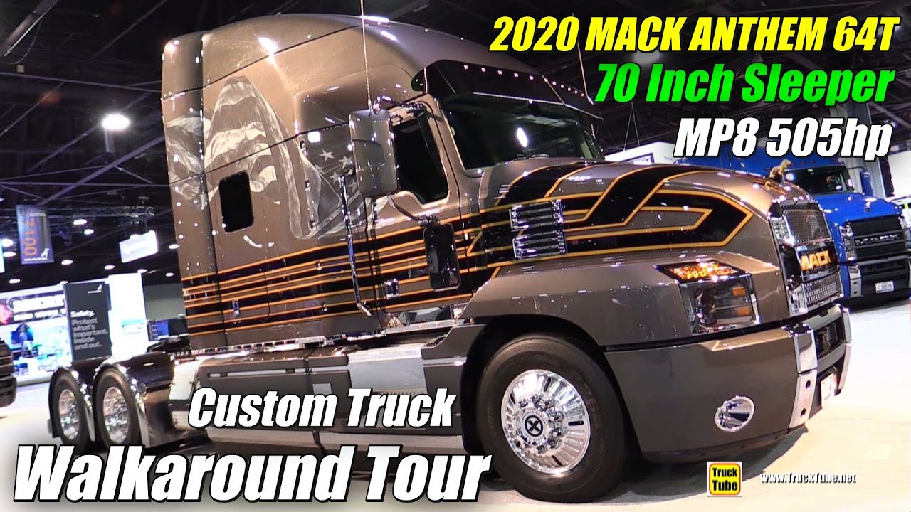 2020 Mack Anthem 64T Zac Brown Customs 70inch Sleeper MP8 505hp  Exterior Interior Walkaround