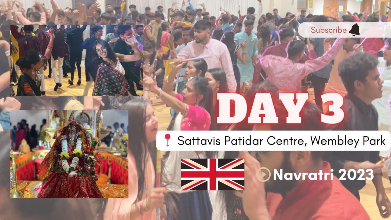 Day 3 Sattavis Patidar Centre | Navratri 2023 | Wembley Park London UK |  Full House 😍 | Mighty MK