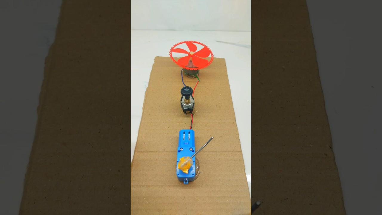 Powering High Voltage Mini Fan With Dc Gear Motor 