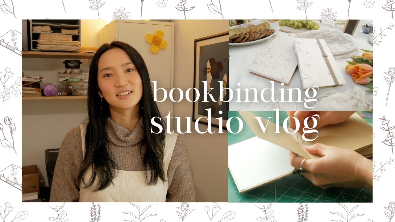 Bookbinding Studio Vlog 1 ✦ Spring Launch, A Peek into my Studio