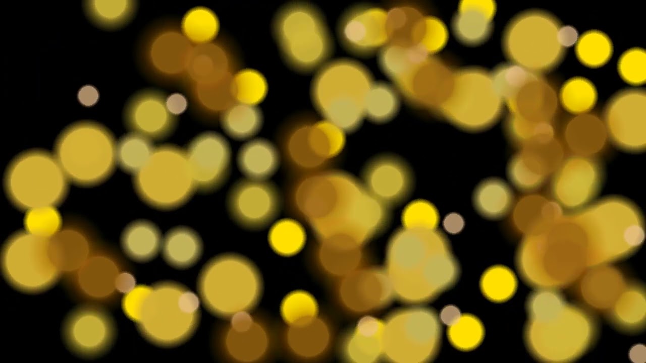 Golden satisfying bokeh animation