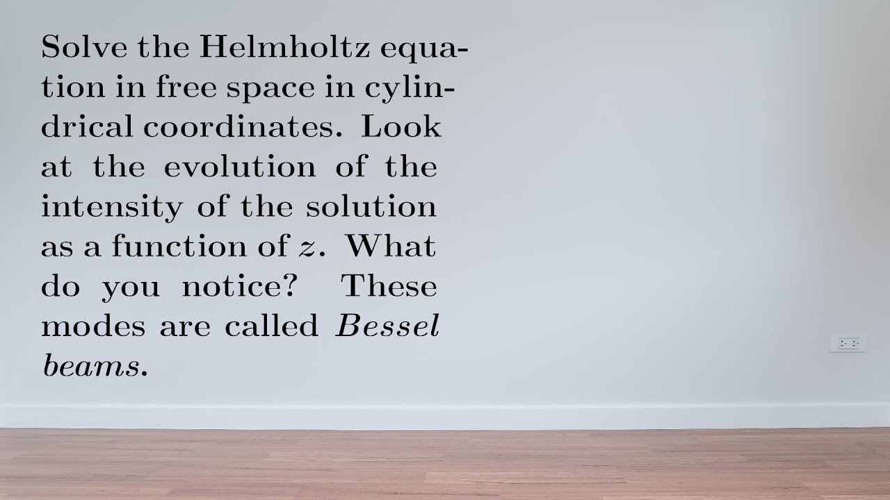 EX: Bessel beams