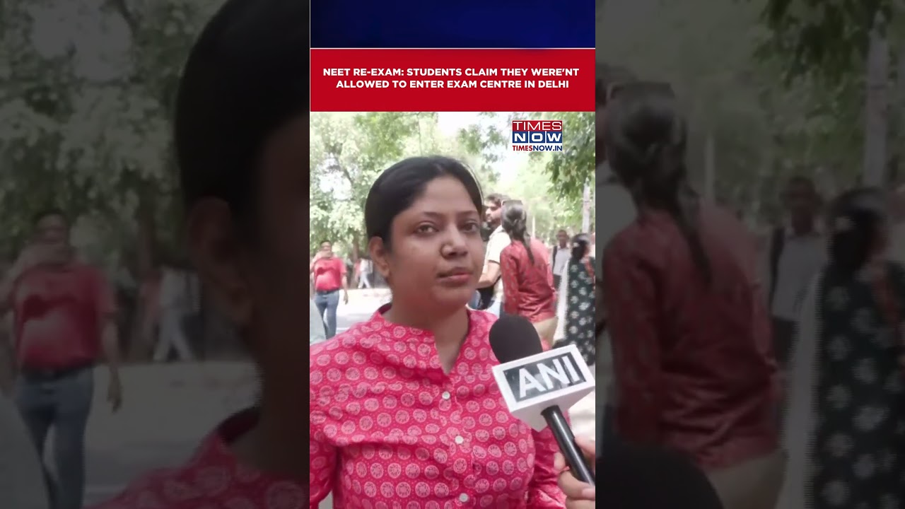 NEET Re-Exam: Students Claim They Weren't Allowed To Enter Exam Centre In Delhi's Pandara Road