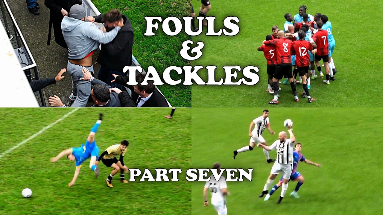 Fouls, Tackles & Football Drama Part 7 | UK Football Compilation ⚽