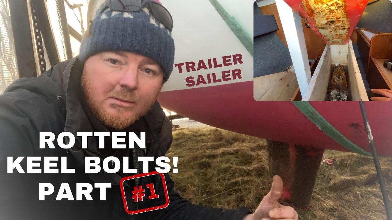 keel bolt removal-Keel restoration on a 40 year old lifting keel trailer sailer.