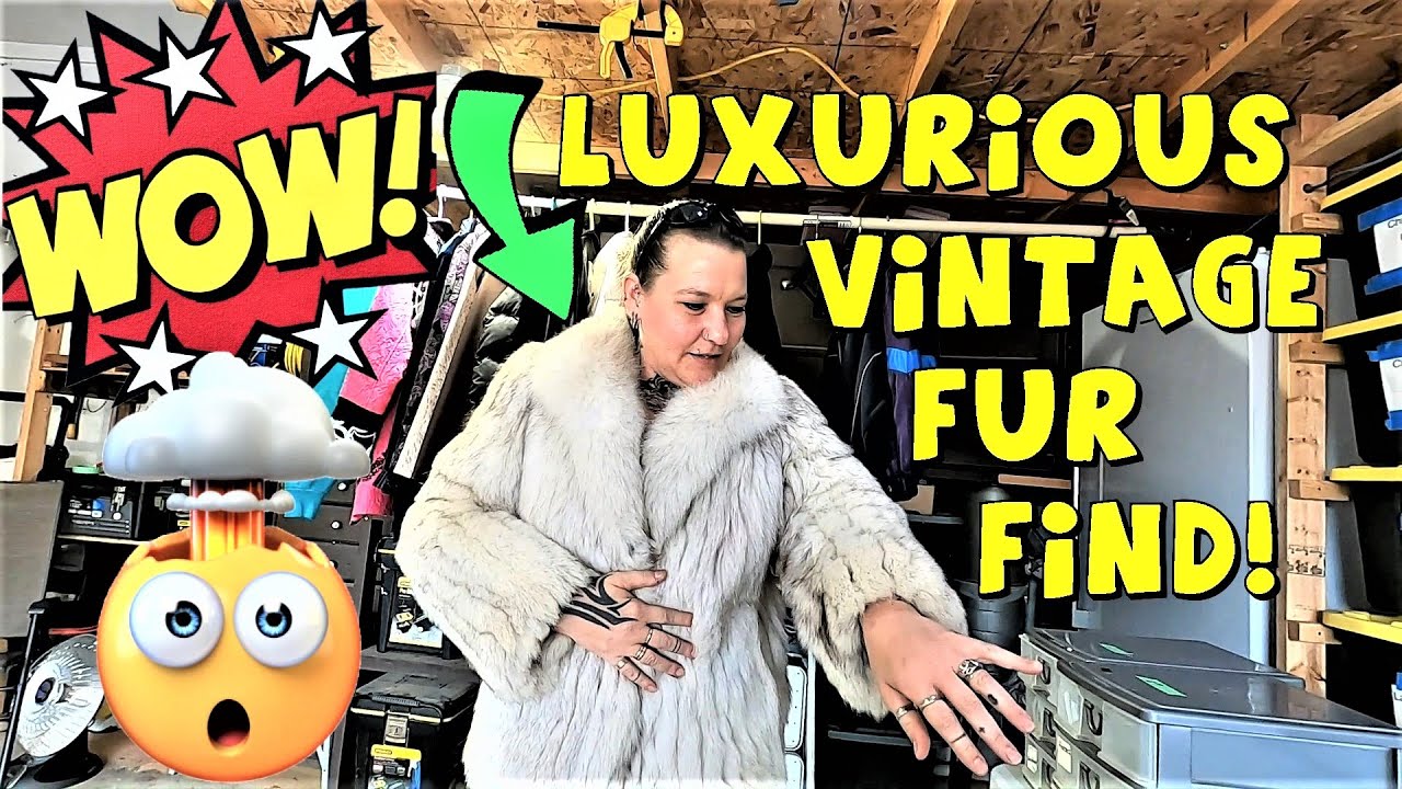 Ep677: AMAZING Vintage Fox Fur Coat Garage Sale Find!  😍😍  INSANE Thrift Haul!  🤯🤯