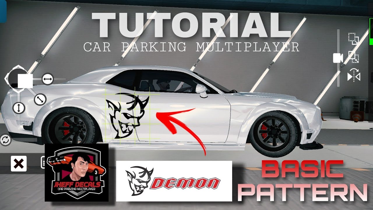 DEMON Design | Dodge Challenger | Tutorial | Car parking multiplayer