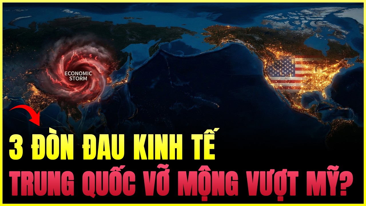 Giấc Mộng Bá Chủ Tan Vỡ: 3 Đòn Kinh Tế Khiến Trung Quốc Mãi Đi Sau Mỹ