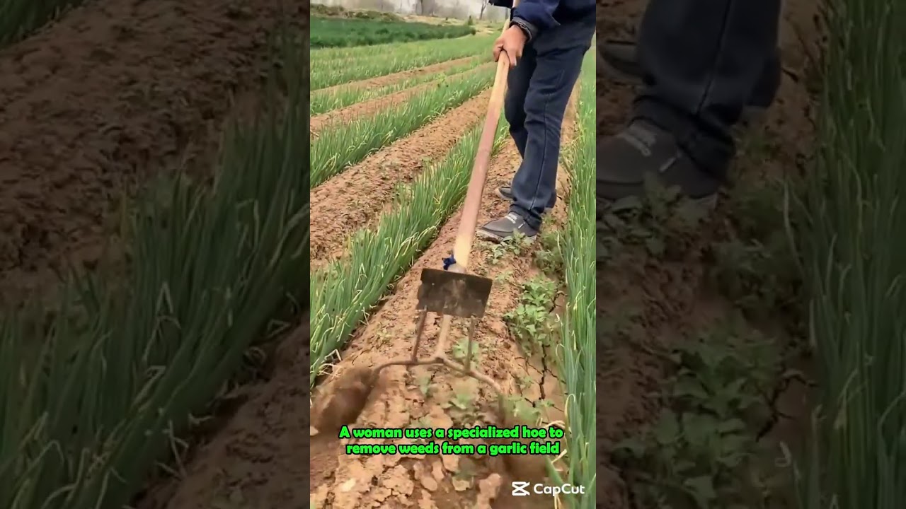 Garlic Field Maintenance: Removing Weeds with a Hoe- Good gear makes work a whole lot faster