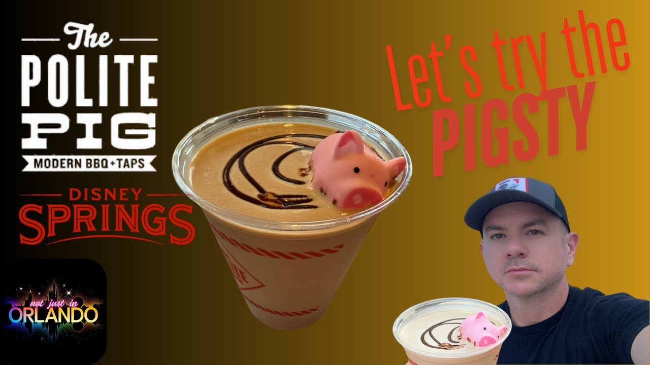 Let's try the Pigsty drink from The Polite Pig at Disney Springs in Orlando, Florida 🍹🐷