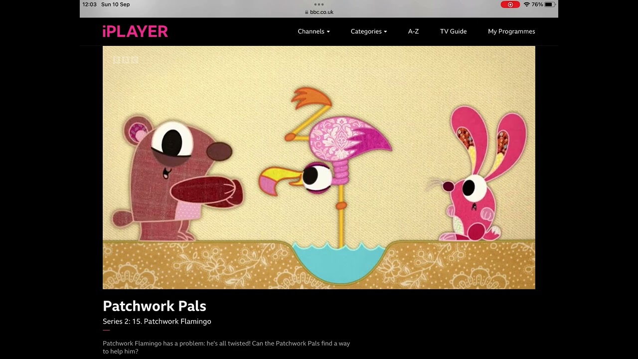 Patchwork Pals flamingo