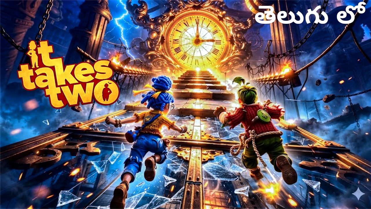 Race aganist time! 😱 | It Takes Two Telugu gameplay part 2| Ending & Boss Fight #pobgoplayz