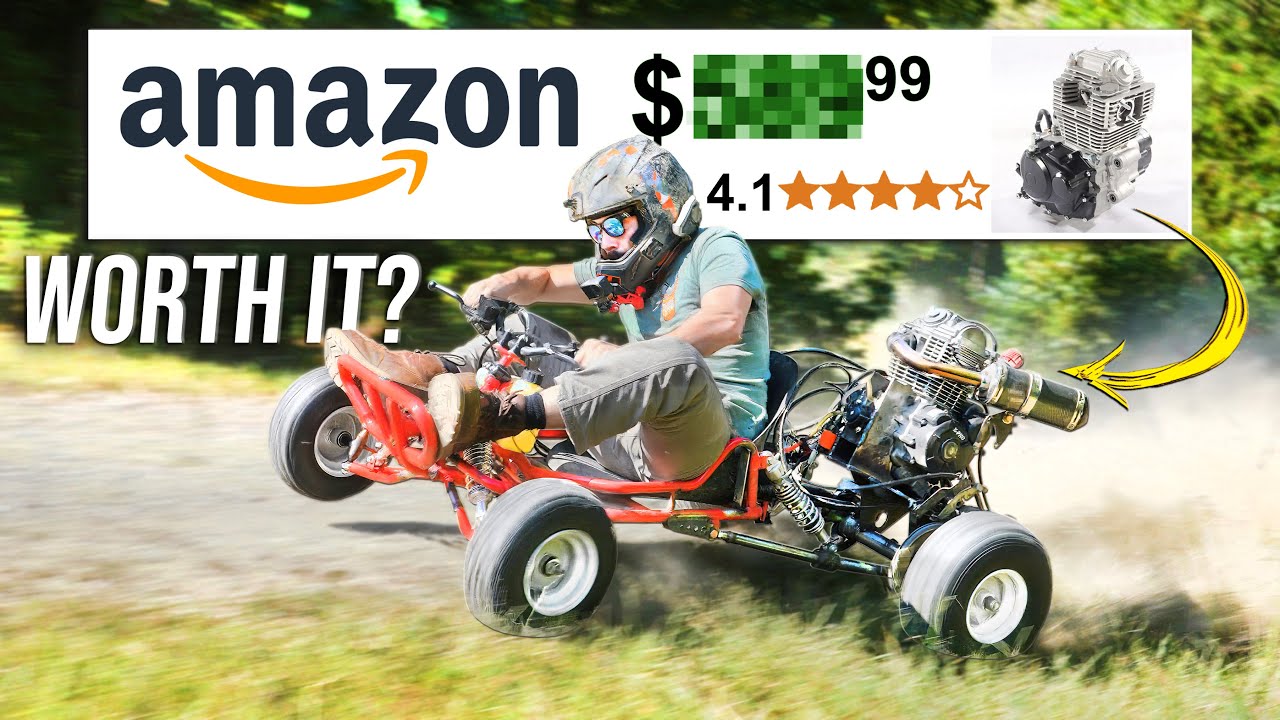 Мы купили САМЫЙ ДОРОГОЙ двигатель объемом 250 куб. см на Amazon и установили его на картинг!