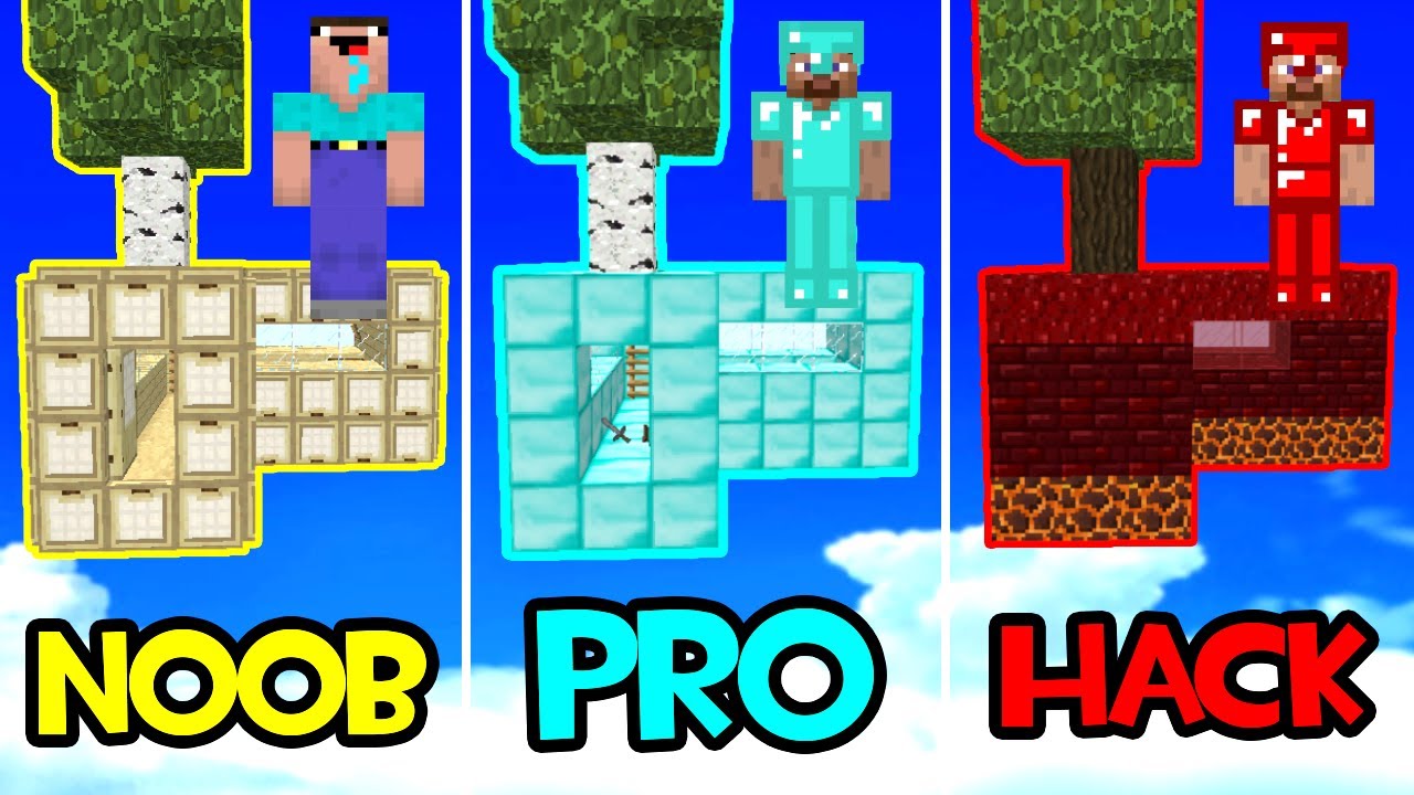 TODAS LAS ISLAS DE SKYBLOCK TROLL 😂 CASA VS CASA EN MINECRAFT SERVIDOR 😱