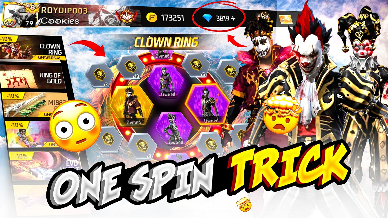 I Tried Top Secret One Spin Trick In New Clown Ring Event! 😱